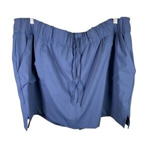 LIVI Lane Bryant Plus‎ Size 26/28 Blue Skort Drawstring Elastic Waist Active new